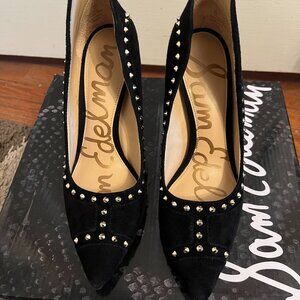 Sam Edelman Hayden Black Suede Heels